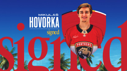 Florida Panthers Agree to Terms with Defenseman Mikulas Hovorka
