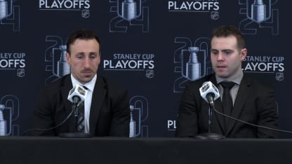 Press Room: Marchand and DeBrusk