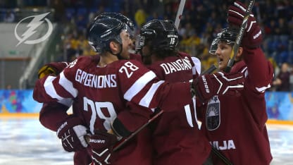 Zemgus Girgensons celebrates Latvia’s historic World Juniors run