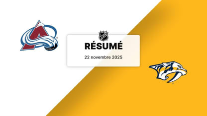 COL vs NSH | Résumé | 22/11/2025
