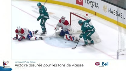 Montembeault frustre Celebrini à deux reprises