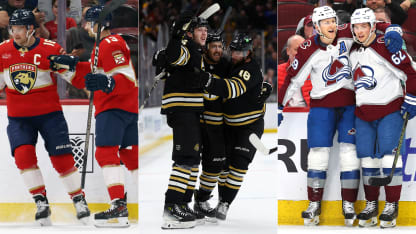 Florida, Boston y Colorado dominaron la jornada del jueves en la NHL