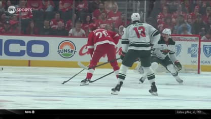 MIN@DET: Johansson scores goal against Filip Gustavsson