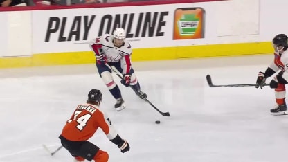 John Carlson with a Goal vs. Philadelphia Flyers