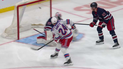 NYR@WPG: Kartye scores goal against Connor Hellebuyck