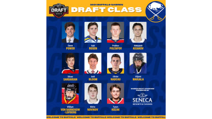 2021 NHL Draft Class Sabres Mediawall