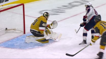 CBJ@VGK: Marchenko scores goal against Akira Schmid