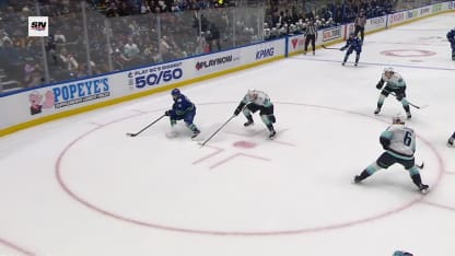 SEA@VAN: Karlsson scores goal against Joey Daccord