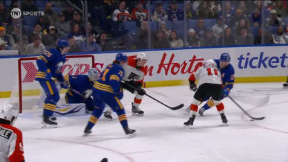 PHI@BUF: McLeod scores empty-net goal