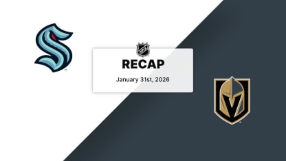 Recap: Kraken at Golden Knights 1.31.26