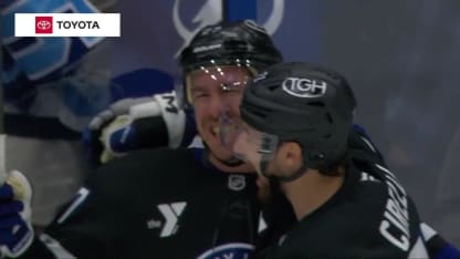 CAR@TBL: McDonagh scores goal against Pyotr Kochetkov