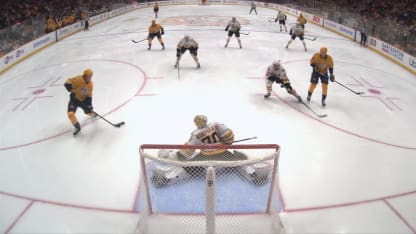 BOS@NSH: Korpisalo with a great save against Reid Schaefer