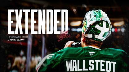 MINNESOTA WILD SIGNS GOALTENDER JESPER WALLSTEDTTO TWO-YEAR CONTRACT EXTENSION 100724