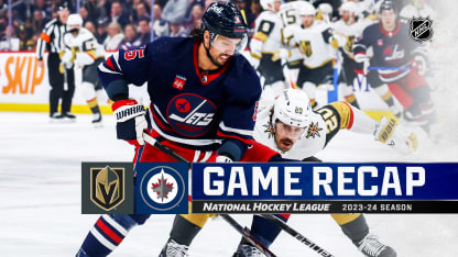 Vegas Golden Knights Winnipeg Jets game recap March 28