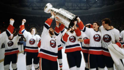 Islanders with Cup