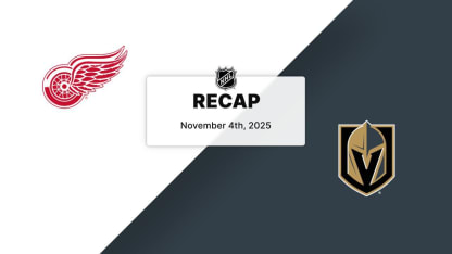 Recap: Red Wings at Golden Knights 11.4.25