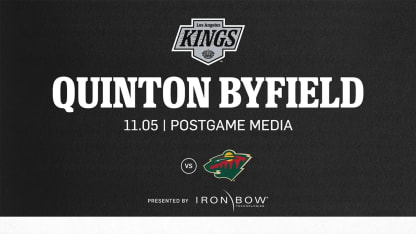 Quinton Byfield Media Availability 11/5/24