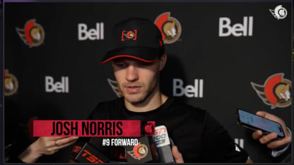 Josh Norris dispo médias après le match contre BUF