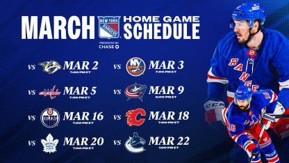 March Game Schedule