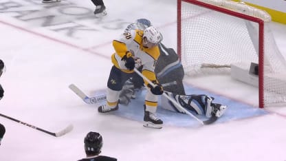 NSH@UTA: Vejmelka with a great save against Zachary L'Heureux