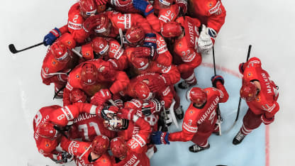 Russia celebrate 2019 IIHF World Championship Bronze Medal Czech Republic May 26