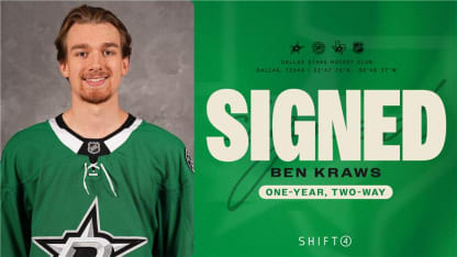 Dallas Stars sign goaltender Ben Kraws to one-year, two-way contract 061725