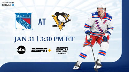 Rangers at Penguins: Pregame Notes | 01.31.26