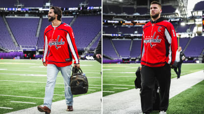 Commanders rock Capitals sweaters at away game