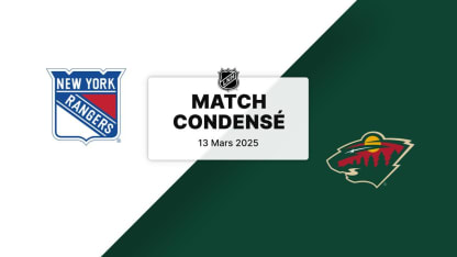 Match condensé : NYR @ MIN 13/03/2025