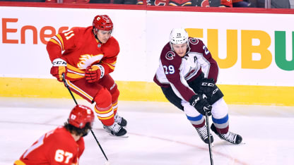 Nathan MacKinnon Calgary Flames Playoffs Game 1 2019 April 11