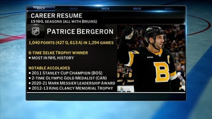 NHL Tonight on Patrice Bergeron