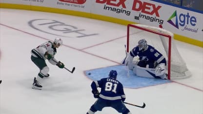 MIN@TBL: Eriksson Ek scores goal against Andrei Vasilevskiy