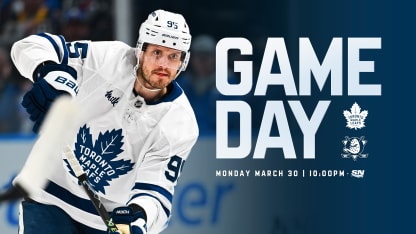 GAME DAY vs ANAHEIM - Mar. 30, 2026