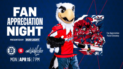 Capitals to Host Fan Appreciation Week Presented by Bud Light April 8-15