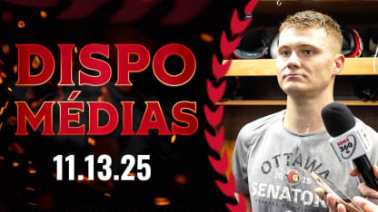 Tim Stützle dispo média d'avant-match contre BOS