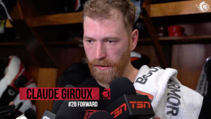 Claude Giroux dispo médias après le match contre VAN