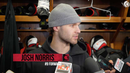 Josh Norris dispo média avant le match contre VGK