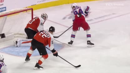 Superbe passe de Perreault à Zibanejad en A.N.