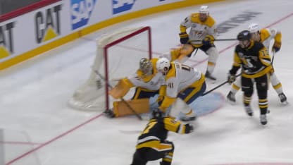 Saros' blocker save on Crosby