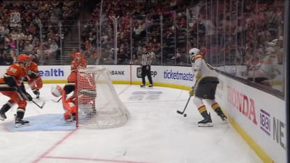 VGK@ANA: Marner scores goal against Lukas Dostal