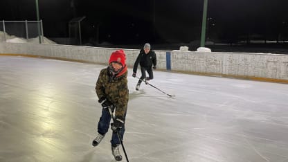 Benson takes a late night skate with Dane.