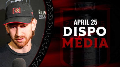 Jake Sanderson dispo médias - 25 avril