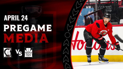 Jake Sanderson Pregame Media vs TOR