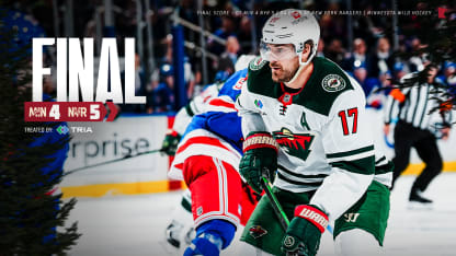 Minnesota Wild New York Rangers game recap April 2