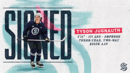 Seattle Kraken Sign Tyson Jugnauth to Entry-Level Contract-pr