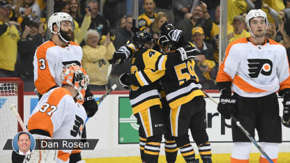 Flyers, Penguins Rosen badge