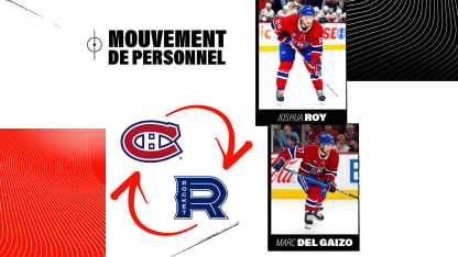 Joshua Roy et Marc Del Gaizo rappelés du Rocket de Laval