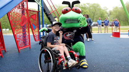 Columbus Blue Jackets Open 14th CBJ Foundation Playground at Delaware State Park! ☀️😎