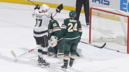 Jeff Carter celebrates LAK-MIN