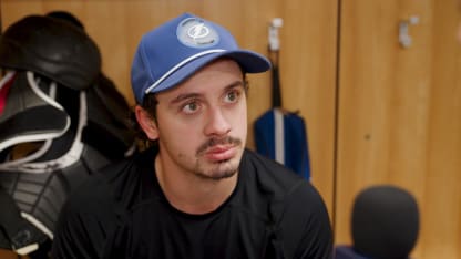 Gage Goncalves | Pregame at Buffalo Sabres